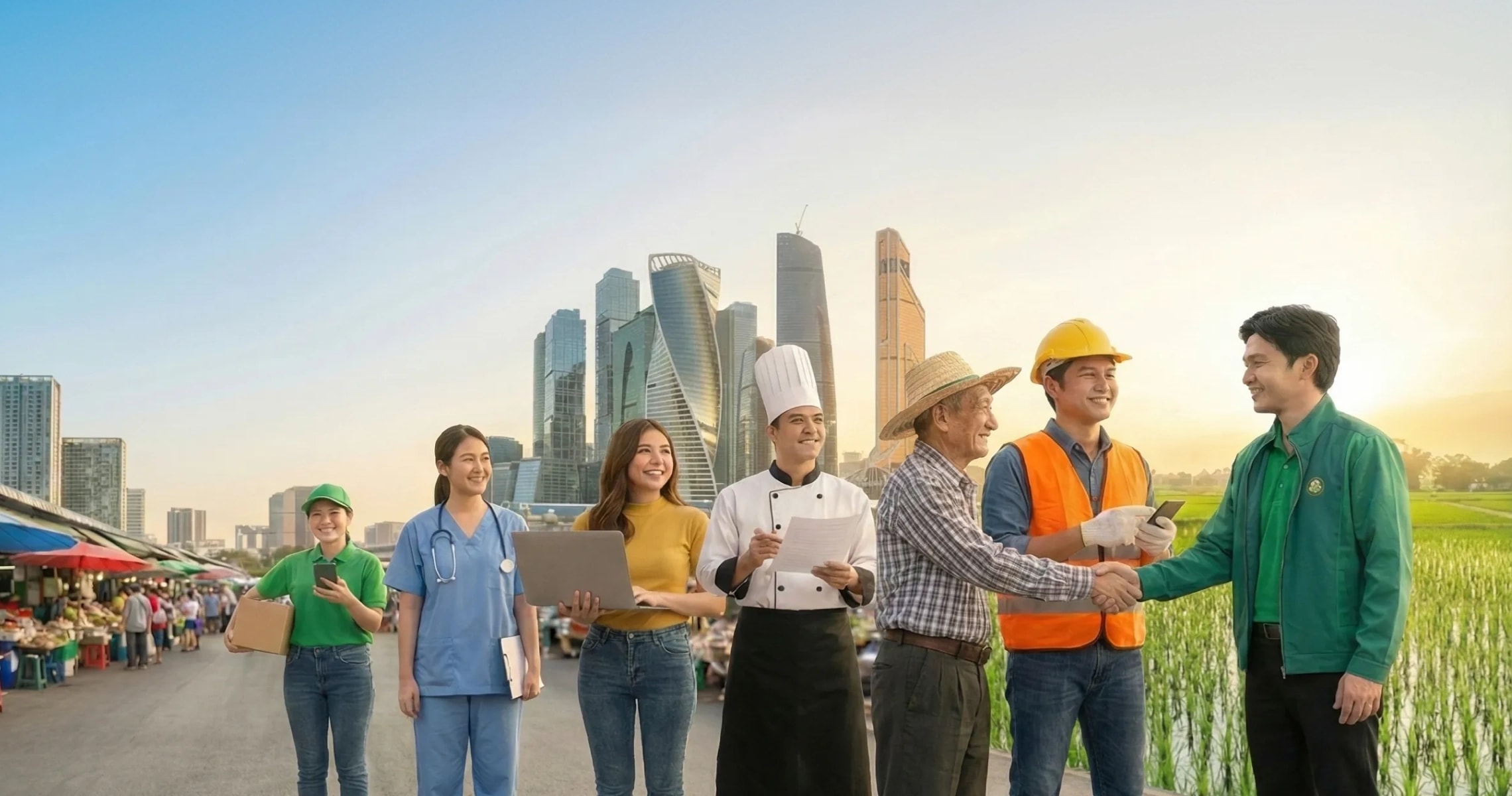 Serve millions<br /> of people across<br /> Thailand